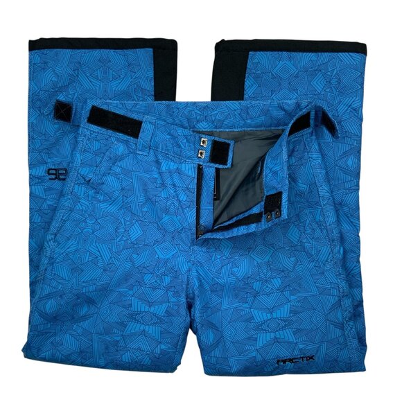 Arctix Kids Snow Pants with Reinforced Knees and Seat L Blue - Picture 3 of 14